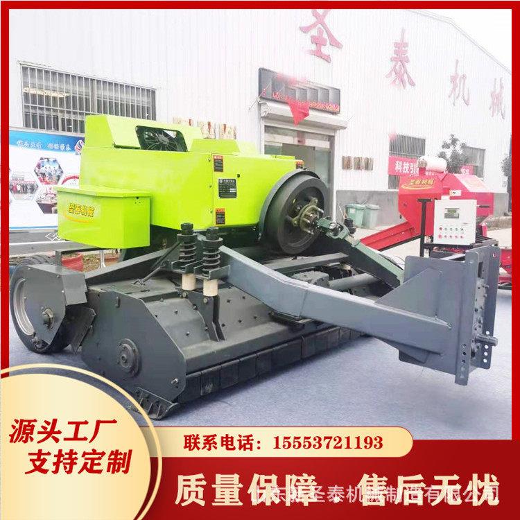 小麦秆捡拾打捆秸机秆视作频四轮牵引自动操秸捡拾打捆机FYZ效果