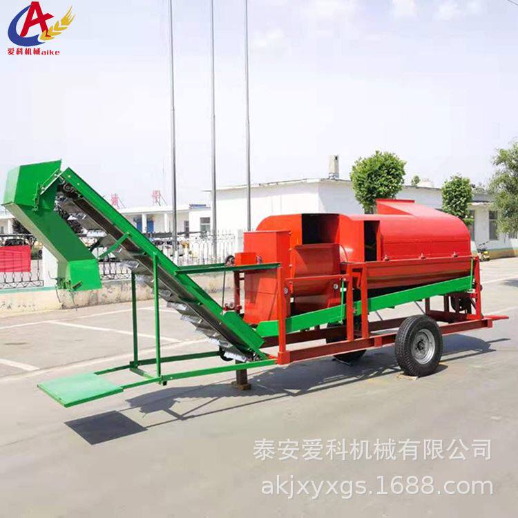 越南家用花生摘果机拖拉机牵引式花生打果机干湿两用秧果分离机