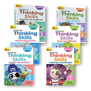 CASCO Preschool Develop Your Thinking Skills Book 新加坡数学 幼儿园 思维技巧学习Logic Thinking英文原版
