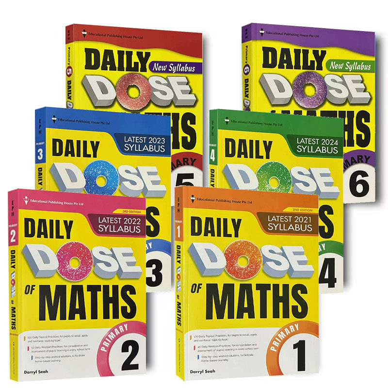 正版 新加坡数学英文版 Daily dose of MAths  每天练习畅销书 新加坡教辅 练习册