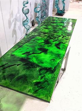 透明环氧树脂工艺饰品摆件大型不锈钢鹿景观玻璃钢雕塑厂家定制做