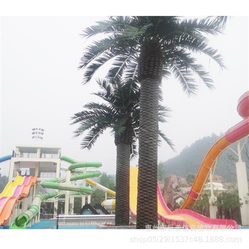 仿真海藻树大型仿真树阻燃抗雪压假海枣树房地产园林造景假树