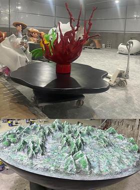 玻璃钢户外雕塑定制透明树脂室内摆件酒店创意大型高档装饰品定做