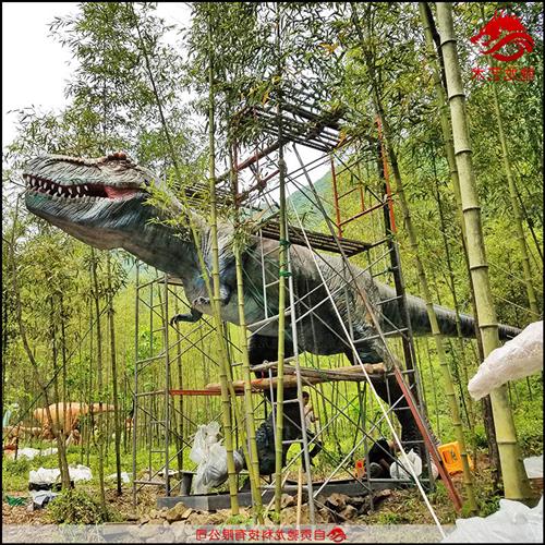 活体动态仿生恐龙景观模型会动软仿真/动物玩偶