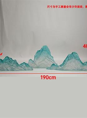 别墅庭院透明树脂假山雕塑售楼处样板房风水景摆件工艺术软装饰品