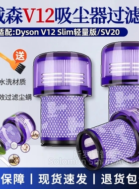 适配Dyson戴森吸尘器SV20/V12 Detect Slim轻量版配件过滤网滤芯
