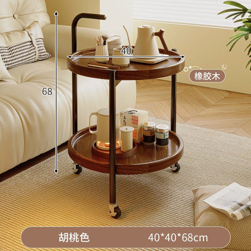 实木可移动茶几客厅家用沙发边几床头置物架小推车阳台小圆桌子,住宅家具,移动边几/推车,淘宝优惠券,粉丝福利购,淘宝优惠卷
