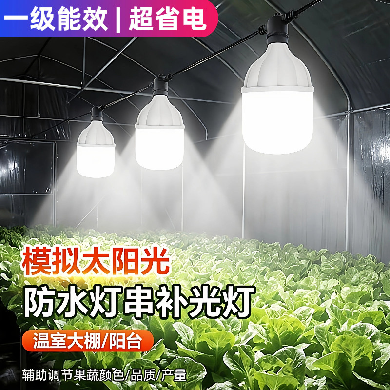 植物补光灯仿太阳全光谱室内大棚蔬菜花卉育苗防水灯串led生长灯,家装灯饰光源,植物生长灯,淘宝优惠券,粉丝福利购,淘宝优惠卷