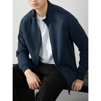 双面提花纹理空气感运动卫衣男士