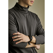 液氨丝光棉高领打底衫 男2025秋冬抗静电抗寒保暖长袖 T恤翻领内搭