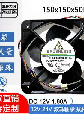 SHLF1505012V1.8AAFC1512DGDG16815CM/厘米风机散热风扇节能静音