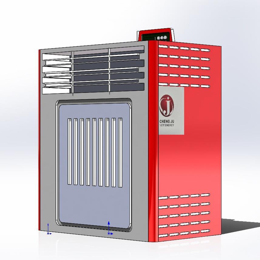 生物质颗粒取暖炉全自动智能采暖炉电暖器农村家用商用室内暖风机