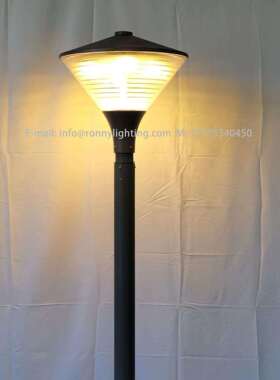 厂家直供欧式LED户外防水模组30W 60W 75W圆形压铸PC柱头庭院灯