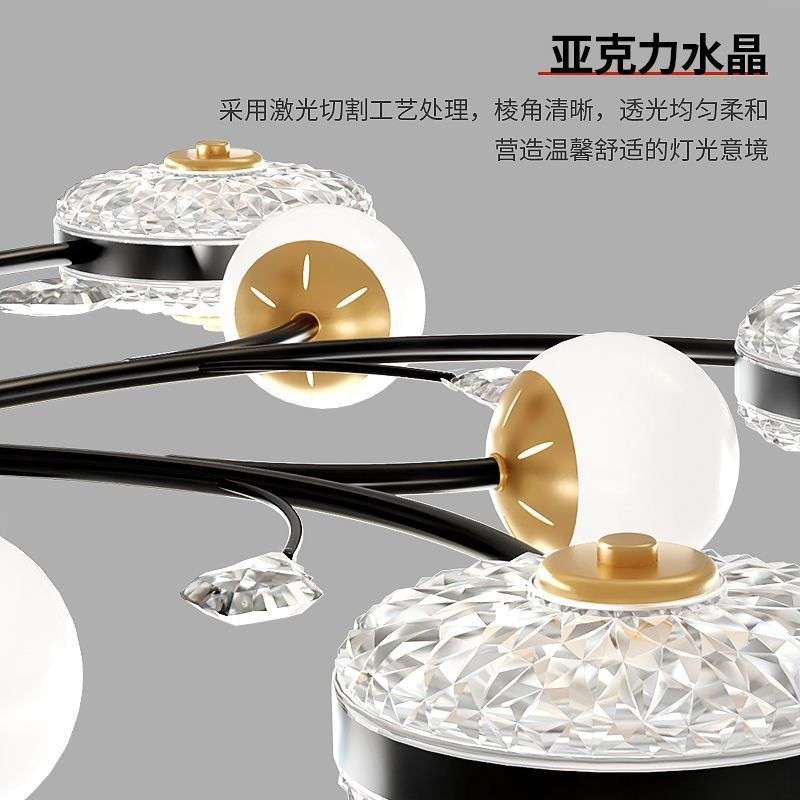 s%客厅吊灯2024新款中山灯具大全现代简约led吸顶灯卧室主卧风扇