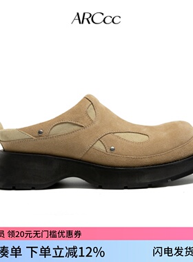 ARCcc Mobius A03 穆勒鞋一脚蹬德比拖鞋增高厚底包头半拖鞋秋冬