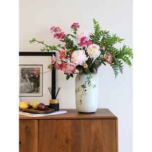 芙菡水培【青影】热销陶瓷花瓶客厅餐桌电视柜玄关经典新中式