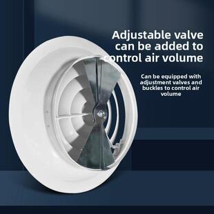 铝合金圆形散流器中央空调出风口风管机新风口环形喷口扩散送风口