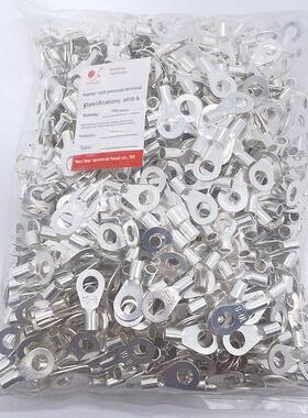 OT10-8 500祇/包 紫铜焊口1MM冷压接线端子/圆形裸端头