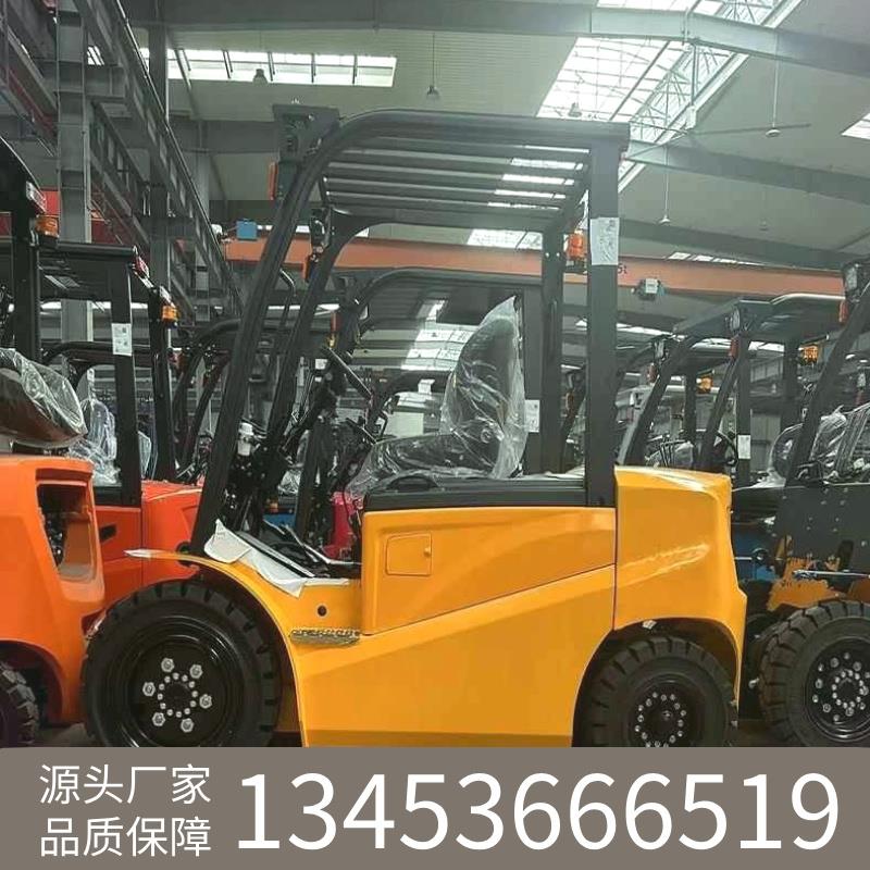 新能源锂电池吨四轮电动叉车2吨1.5吨平衡重式装卸堆高叉车的户外