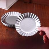 K102烤蛋糕锡纸托盘圆形模具锡纸垫铝箔猪排袋热狗糕点垫面包纸托