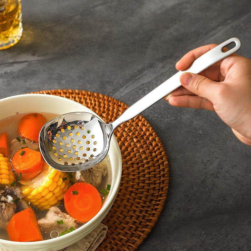 佘丽316不锈钢汤匙加厚大匙食品级加厚火锅匙长柄家用粥匙,厨房/烹饪用具,汤勺,淘宝优惠券,粉丝福利购,淘宝优惠卷