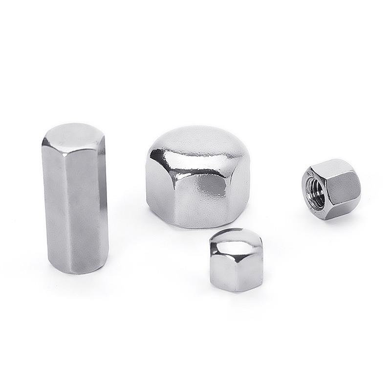 拿样定制304不锈钢矮型带螺帽六角盖型螺母六角盖型螺帽锁紧防松