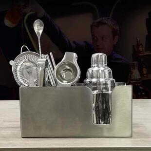 不锈钢调酒器套装奶茶工具鸡尾酒自学调酒器酒吧家用调酒收纳盒
