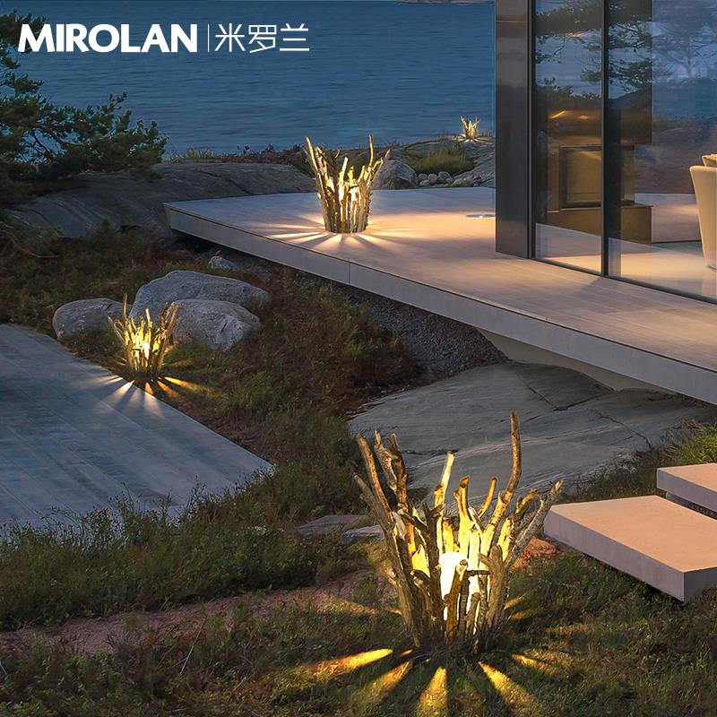 别墅庭院灯户外太阳能露台灯防水草坪灯室外花园景观灯小院植物灯