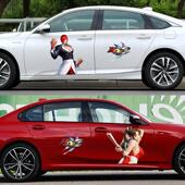 拳皇98街头霸王火舞游戏动漫贴纸八神汽车身创意个性 车贴遮盖画痕