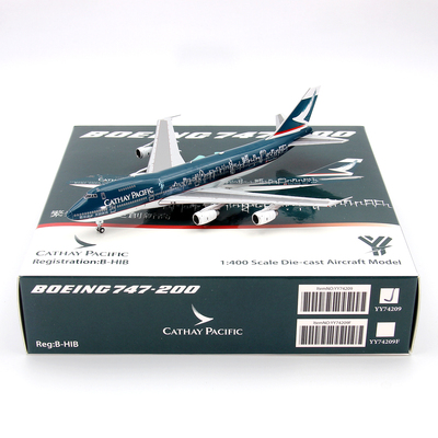 YY飞机模型74209国泰航空B-HIB