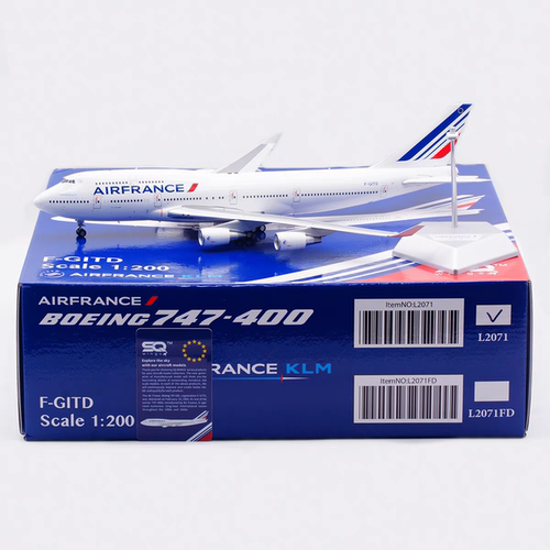 SQ飞机模型L2071法国航空F-GITD