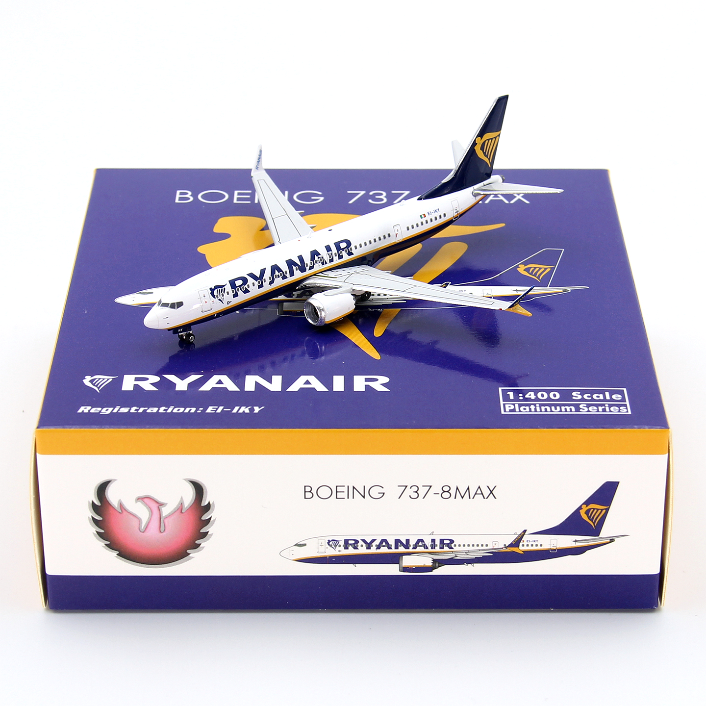 PH飞机模型12037瑞安航空EI-IKY