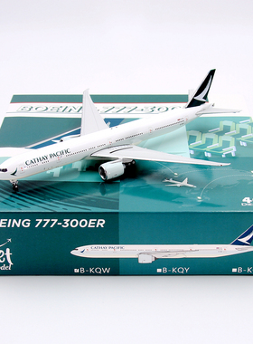 JET 国泰航空波音B777-300ER B-KQW B-KQY B-KQZ 客飞机模型1/400