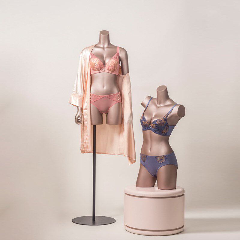 服装店内衣模特展示架全身男女装聚拢文胸橱窗半身假人体拍摄道具