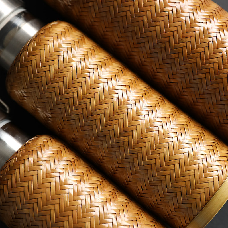 大漆竹编保温水杯高档不锈钢热水瓶开水壶小巧便携带旅行功夫茶具