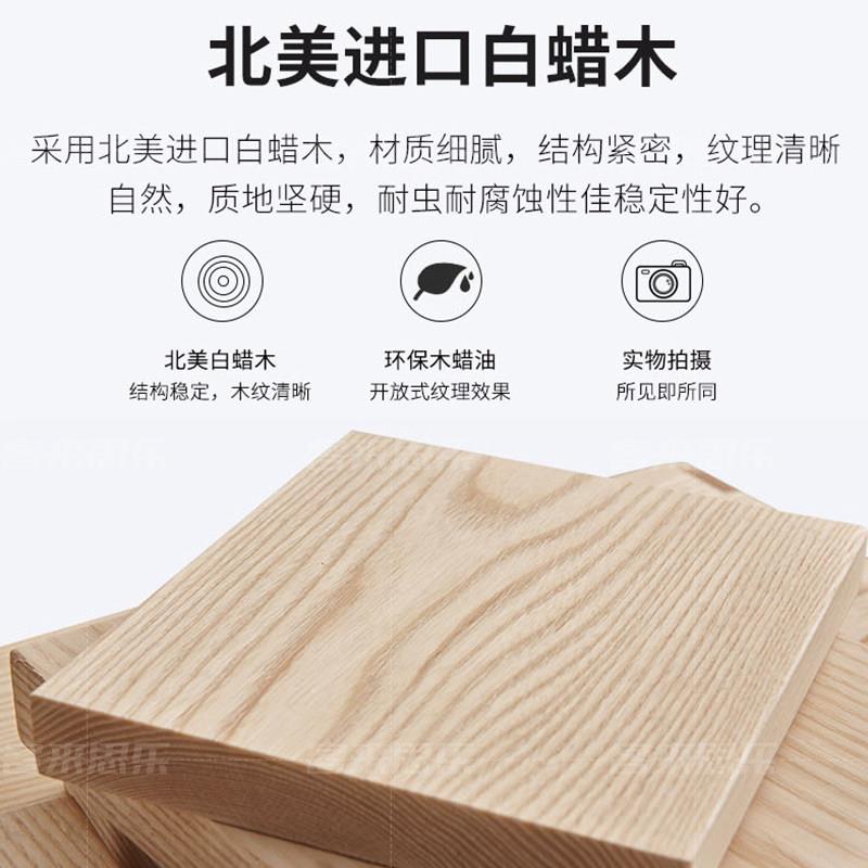 实木大型会议桌长条桌简约办公桌大长书桌原木工作台大板桌阅读桌