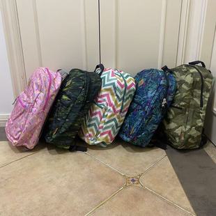 多色可选出口美国Travel Plus背包潮流印花双肩包轻便大容量背包