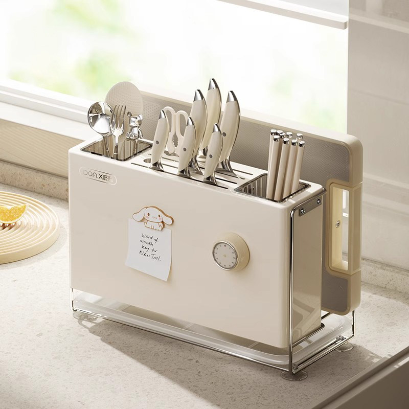日本多功能厨房刀具置物架筷子菜刀架砧板菜板家用壁挂台面一体架,厨房/烹饪用具,刀架,淘宝优惠券,粉丝福利购,淘宝优惠卷