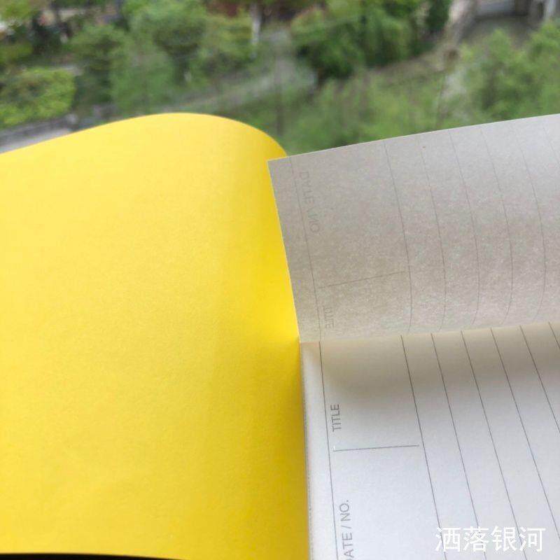 笔记本子多功能黑卡拍纸
