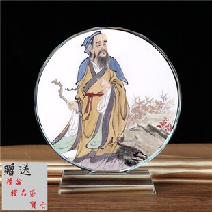 网红神医在世华佗画像水晶摆件工艺品医护人员纪念礼品创意居家保