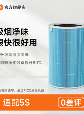 欧诺净适配小米空气净化器5S滤芯AC-M24-SC除甲醛抗菌复合过滤网