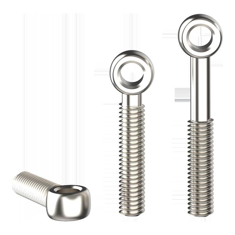 304不锈钢活节活结螺丝活接鱼眼带孔螺栓吊环螺杆M5M6M8M10YM12M1
