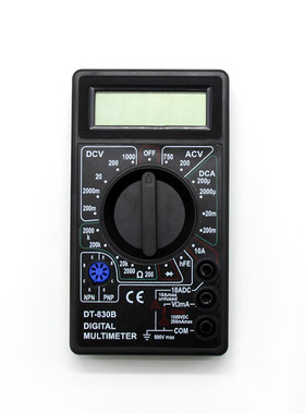 DT83a0B数字万用表万能表测电压电阻二极管三极管测试仪表笔无电