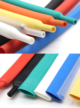 红色带胶双壁f管 三倍收缩热缩管 环保绝缘加厚防水密封1.6mm-39m