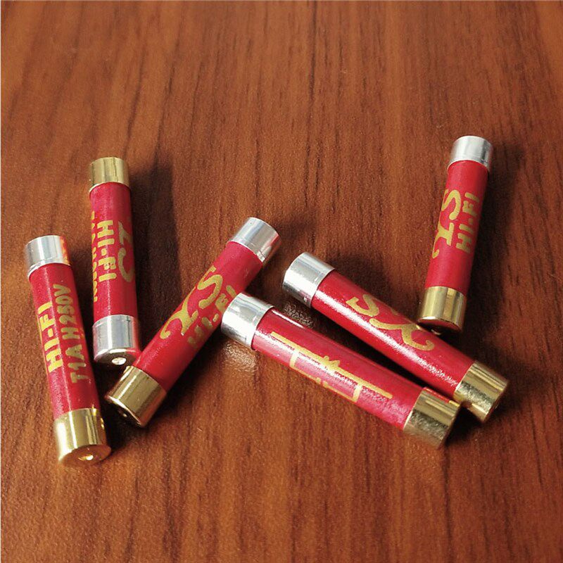 英国YS新品发烧友镀金银纳米音响保险丝功放CD解码器胆机6X32mm