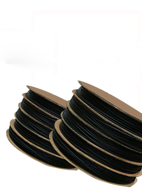 黑色热缩管绝缘套管环保加厚耐磨2倍收缩电工0.L8mm/1mm-40mm