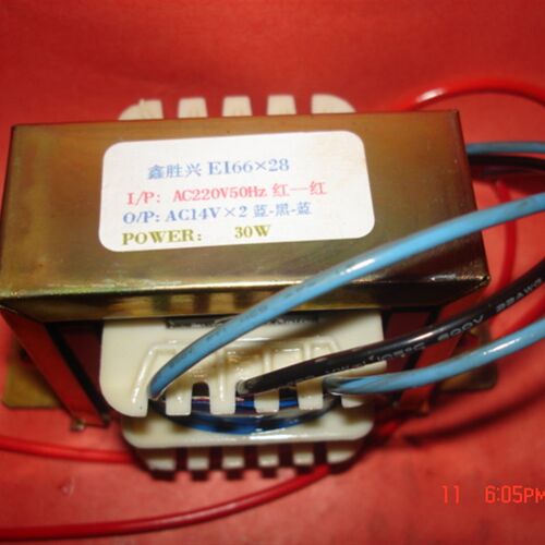 广播系统打铃30W220V转双14V1.1A 全铜线功放多媒体音箱MP3变压器