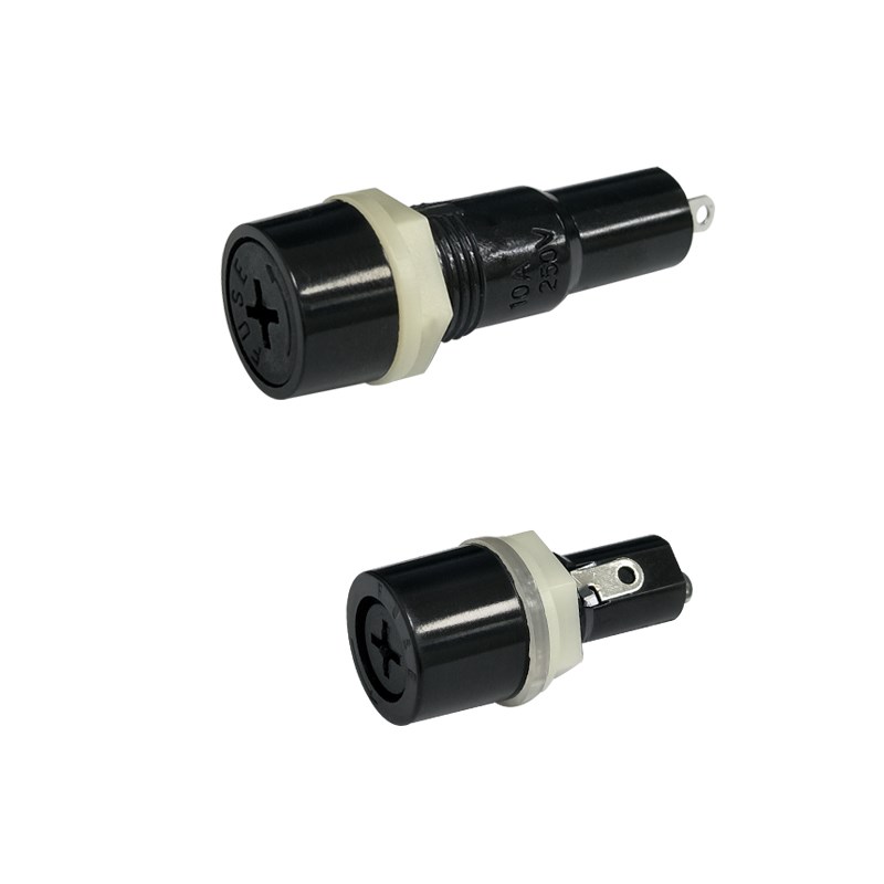 十字保险丝座MF-527 MF528 保险元件配套5x20保险丝保险管座12mm