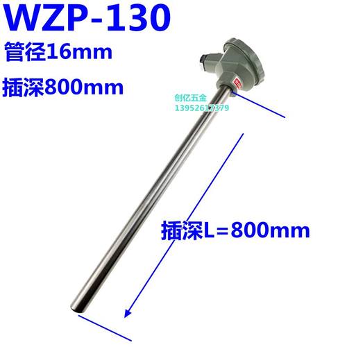 WZP130/WZP-230 PT100铠装热电阻WZP33O0铂热电阻热电偶温度传感