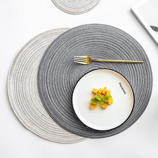 碗垫 圆形餐桌垫隔热垫餐垫杯垫餐桌面防滑碗盘垫家用餐盘垫子日式
